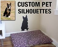Picture of Custom  Pet Silhouette Decal (Custom Wall Silhouettes)