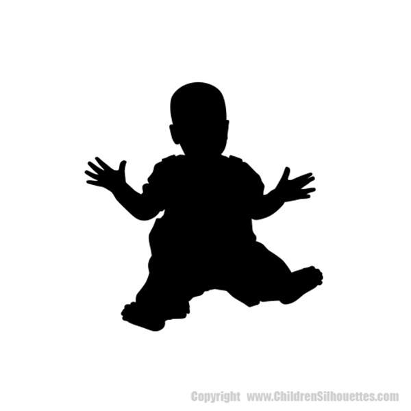 Picture of Baby Sitting  2 (Children Silhouette Decals)