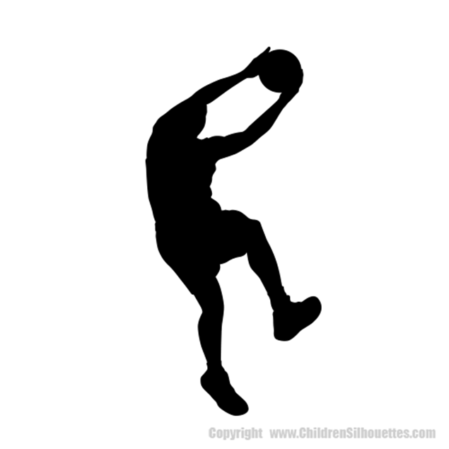 wall vinyl Basketball player silhouette Varsity name stickers Basketball decal 