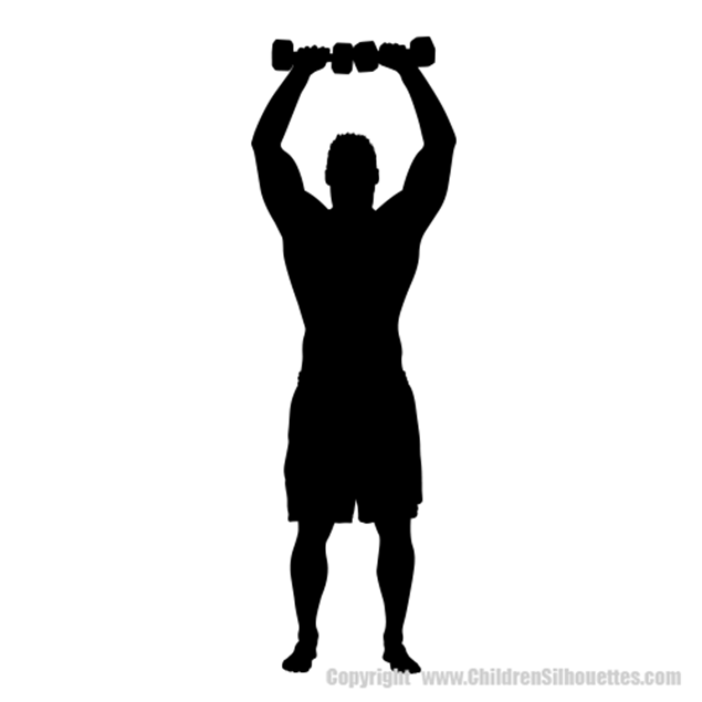 Picture of Bodybuilder  7 (weightlifting) (Workout Decor: Silhouette Decals)