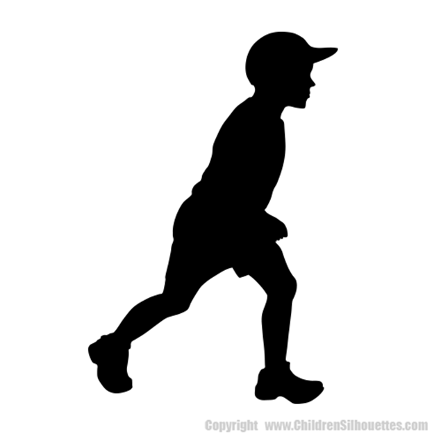 Picture of Boy Running 16 (Children Silhouette Decals)