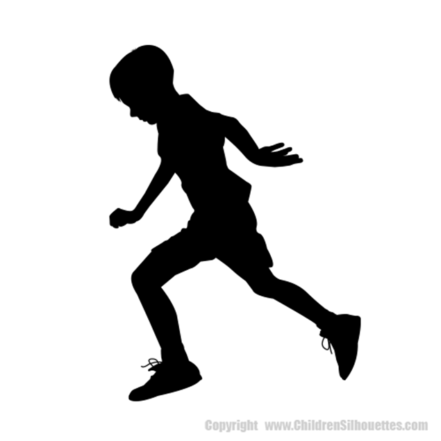 Picture of Boy Running 25 (Children Silhouette Decals)