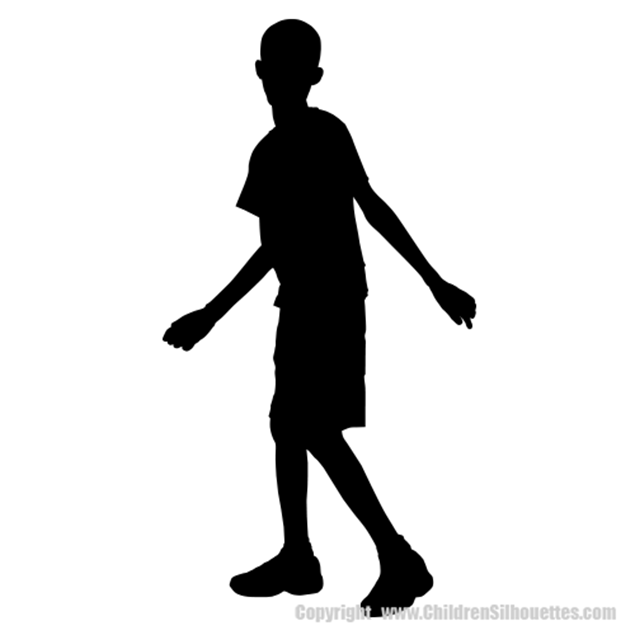 Picture of Boy Walking 8 (Children Silhouette Decals)