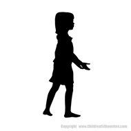 Picture of Girl 26 (Children Silhouette Decals)