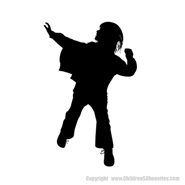 Picture of Girl Jumping 23 (Children Silhouette Decals)