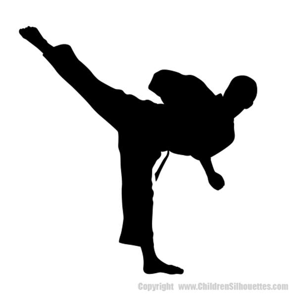 KARATE SILHOUETTES (Wall Decals)