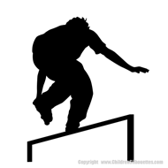 Picture of Rollerblading  9 (Skating Wall Silhouettes)
