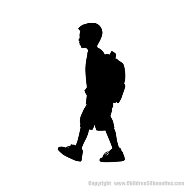 Picture of School Boy 60 (Children Silhouette Decals)