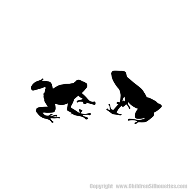 Picture of Two Frogs 55 (Safari Animal Silhouette Decals)